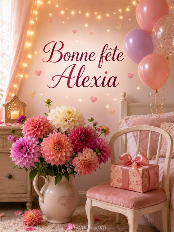 Carte bonne fĂȘte Alexia