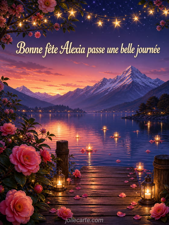 Carte bonne fĂȘte Alexia