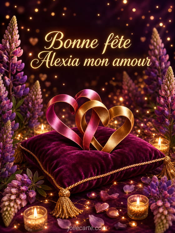 Carte bonne fĂȘte Alexia