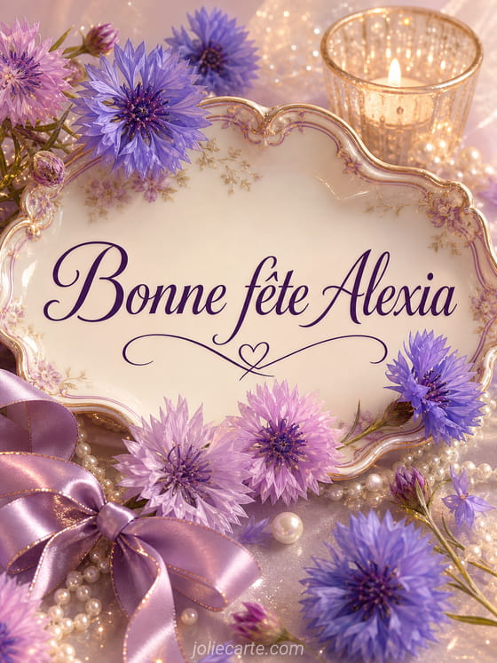 Carte bonne fĂȘte Alexia