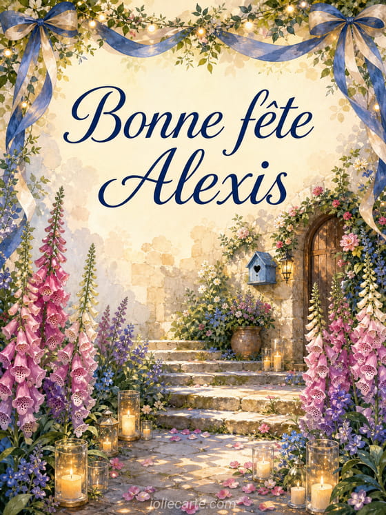 Carte bonne fête Alexis