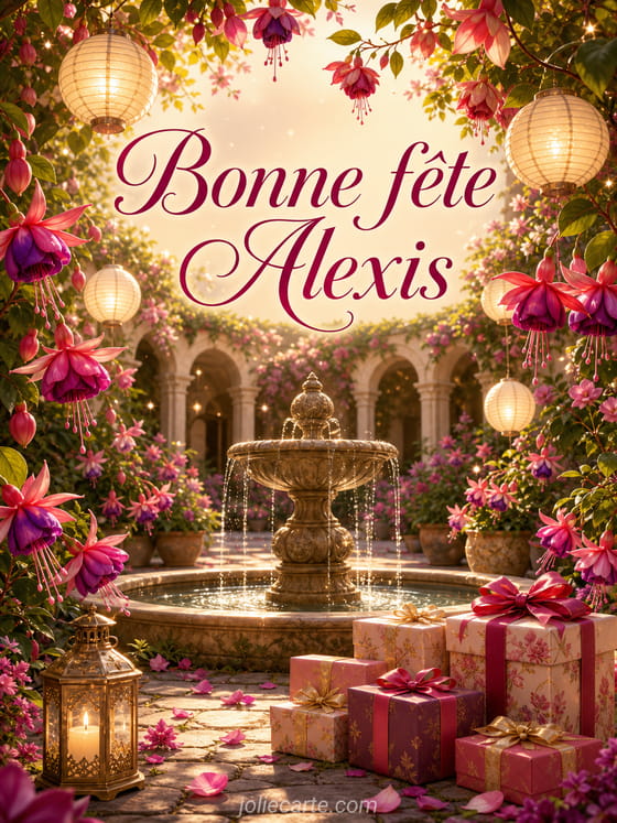 Carte bonne fête Alexis
