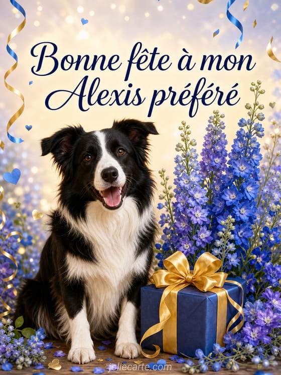 Carte bonne fête Alexis