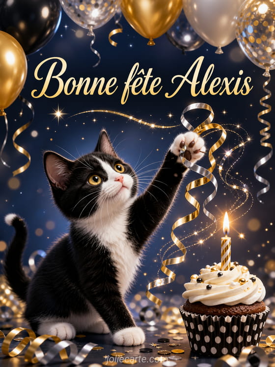 Carte bonne fête Alexis