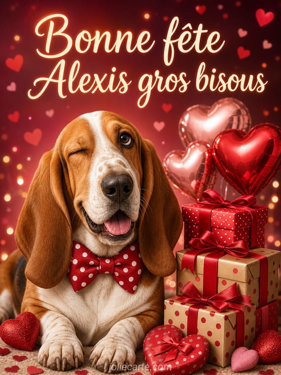 Carte bonne fête Alexis