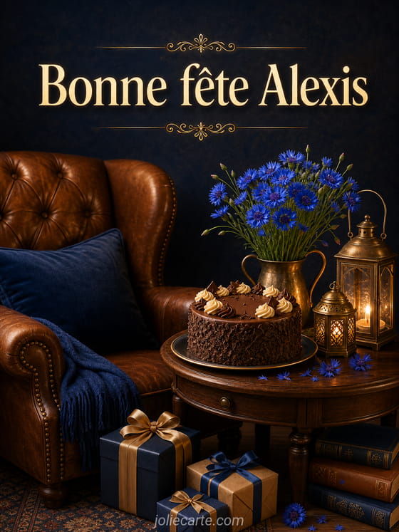 Carte bonne fête Alexis
