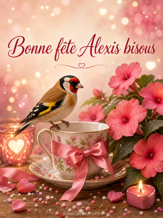 Carte bonne fête Alexis