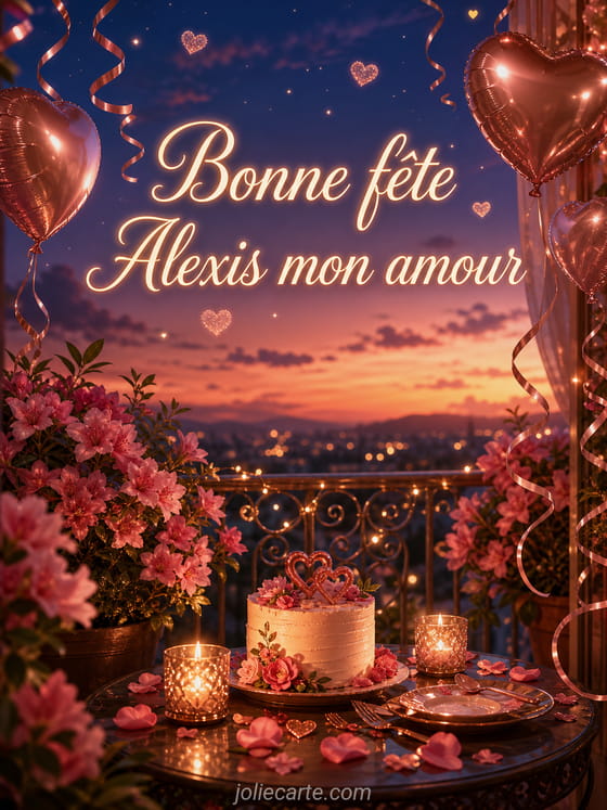 Carte bonne fête Alexis