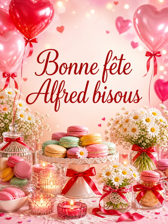 Carte bonne fête Alfred