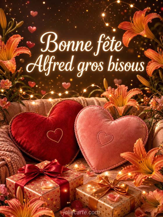 Carte bonne fête Alfred