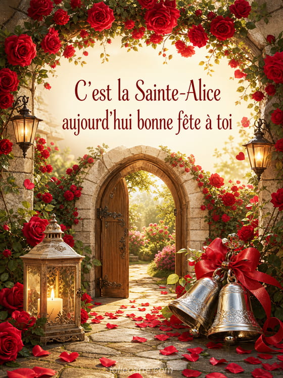 Carte bonne fête Alice
