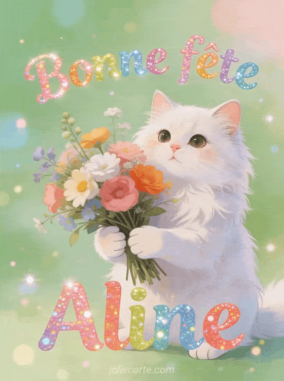 Bonne fête Aline - Aline gif bonne fete