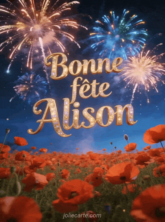 Bonne fête Alison - Bonne fete alison gratuit