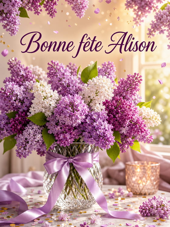 Carte bonne fĂȘte Alison