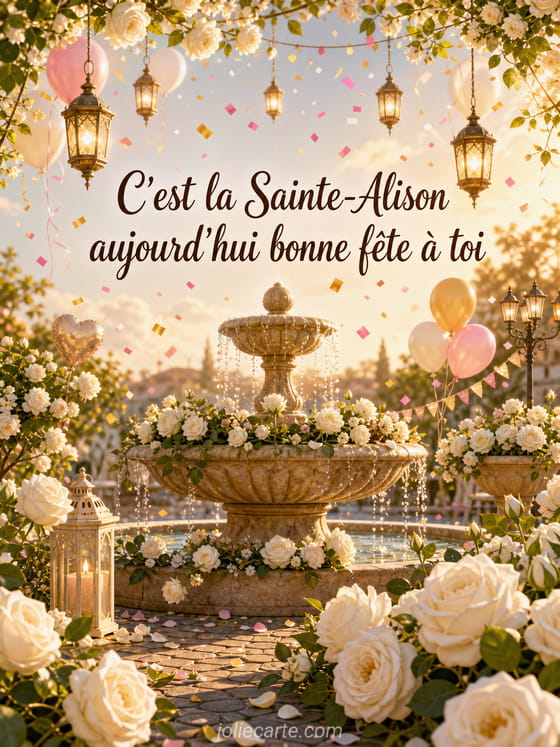 Carte bonne fĂȘte Alison