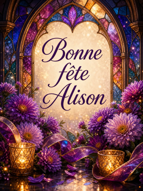 Carte bonne fĂȘte Alison
