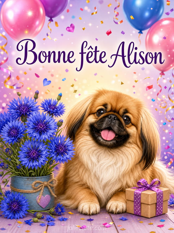 Carte bonne fĂȘte Alison