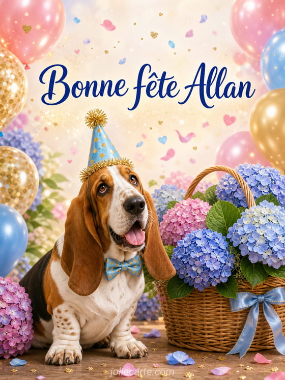 Carte bonne fĂȘte Allan