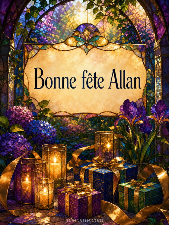 Carte bonne fĂȘte Allan