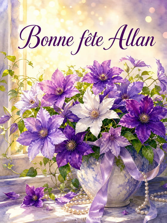Carte bonne fĂȘte Allan