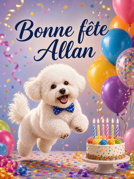 Carte bonne fĂȘte Allan