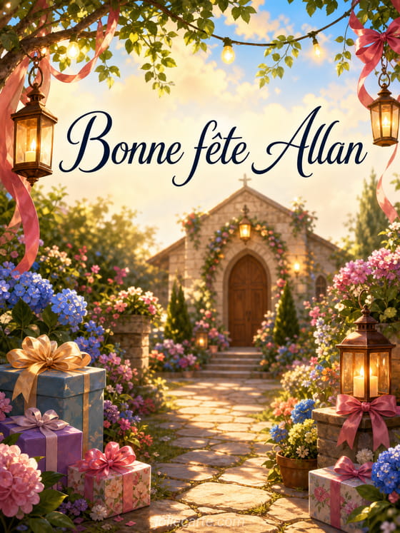 Carte bonne fĂȘte Allan