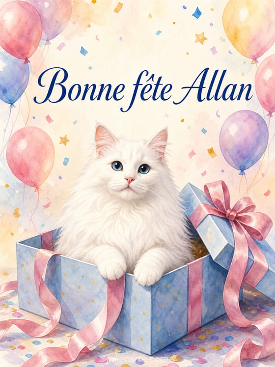 Carte bonne fĂȘte Allan