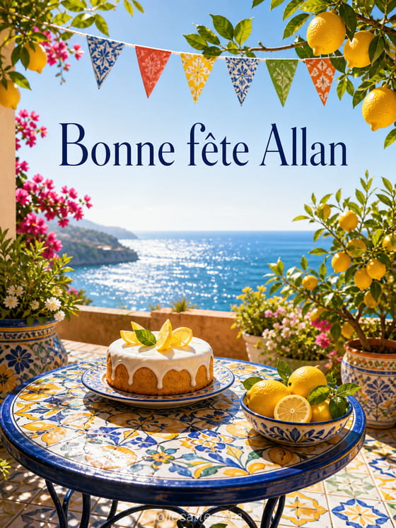 Carte bonne fĂȘte Allan