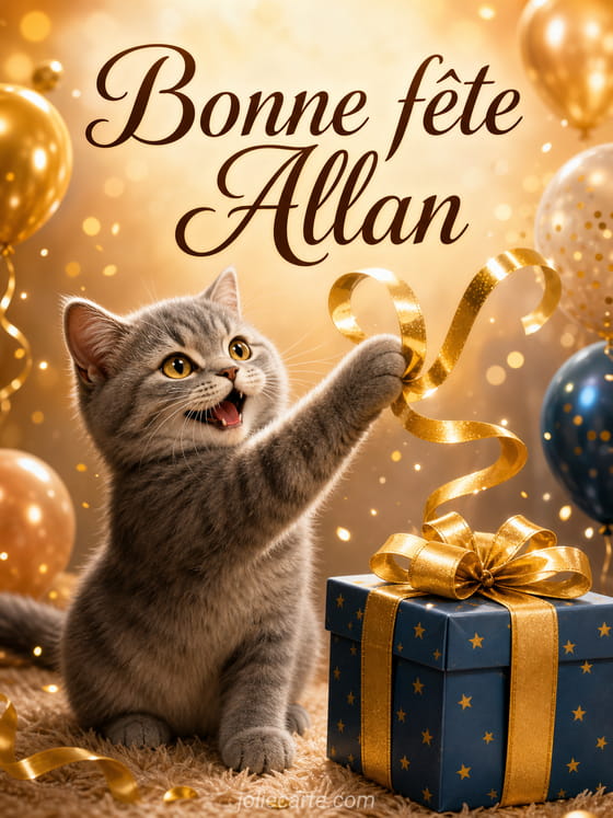 Carte bonne fĂȘte Allan