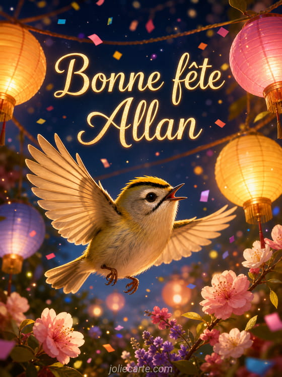 Carte bonne fĂȘte Allan
