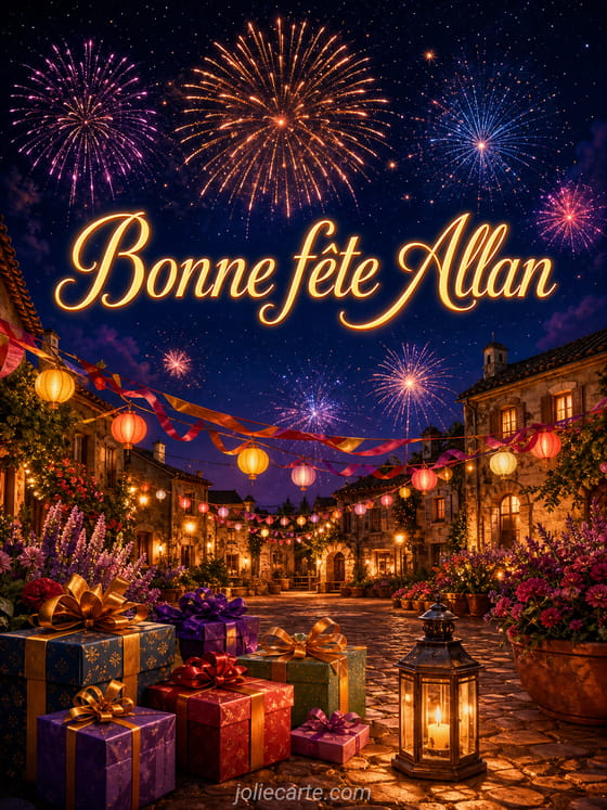 Carte bonne fĂȘte Allan