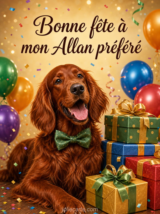 Carte bonne fĂȘte Allan