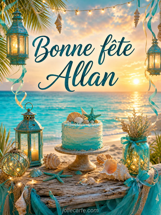 Carte bonne fĂȘte Allan