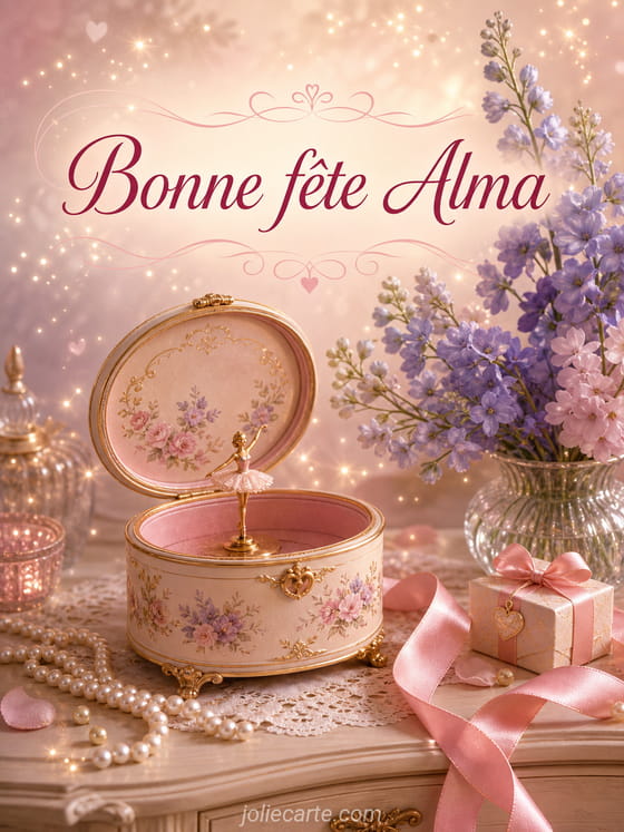 Carte bonne fĂȘte Alma