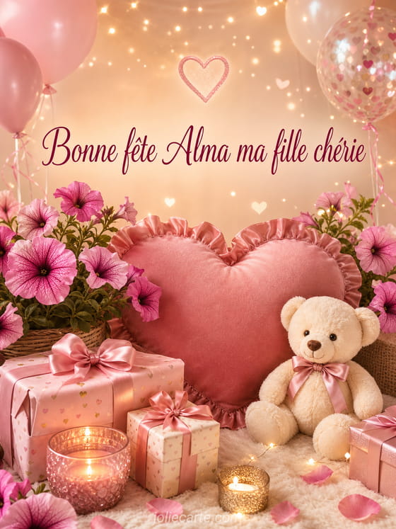 Carte bonne fĂȘte Alma