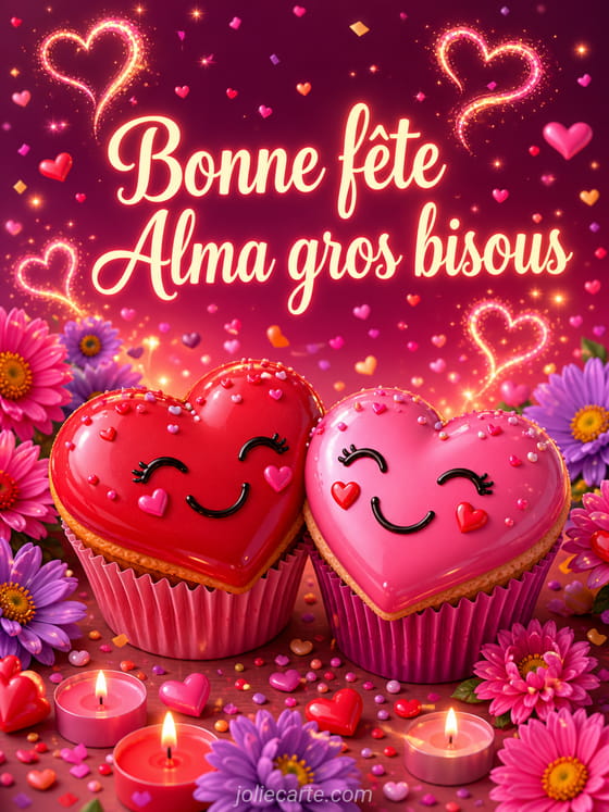 Carte bonne fĂȘte Alma