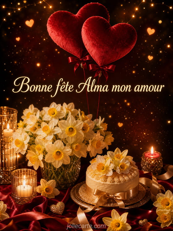 Carte bonne fĂȘte Alma