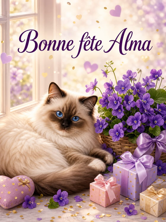 Carte bonne fĂȘte Alma