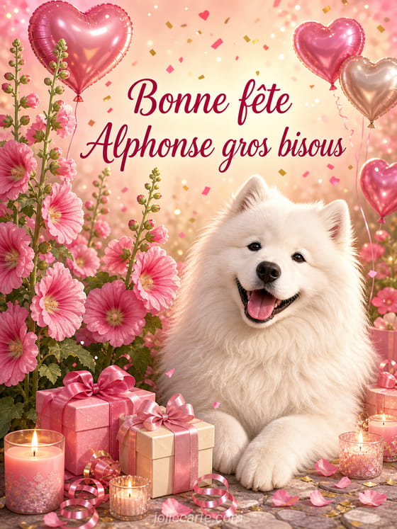 Carte bonne fête Alphonse