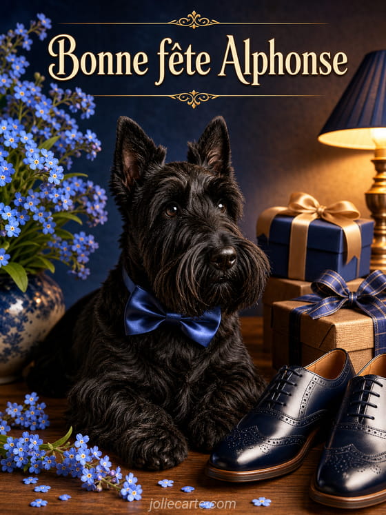 Carte bonne fête Alphonse
