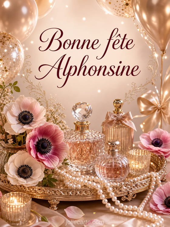 Carte bonne fĂȘte Alphonsine