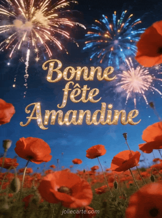 Bonne fête Amandine - Amandine bonne fete image