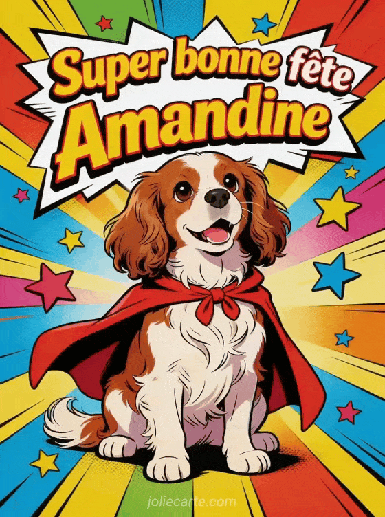 Bonne fête Amandine - Amandine gif bonne fete gratuit