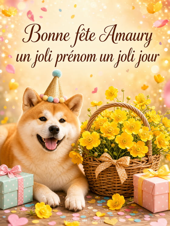 Carte bonne fĂȘte Amaury