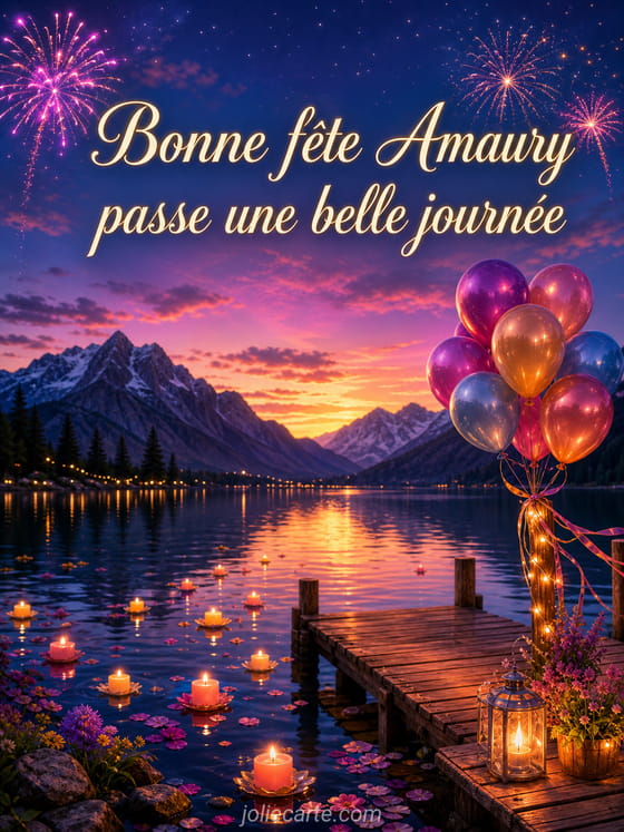 Carte bonne fĂȘte Amaury