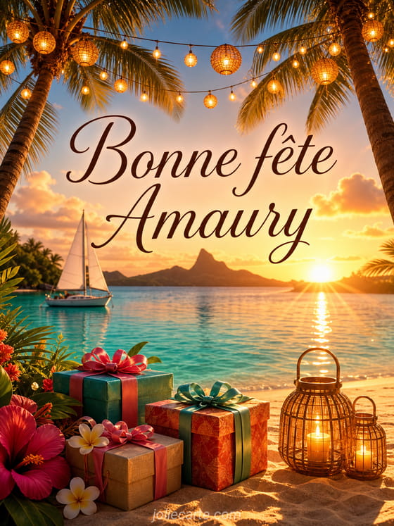 Carte bonne fĂȘte Amaury