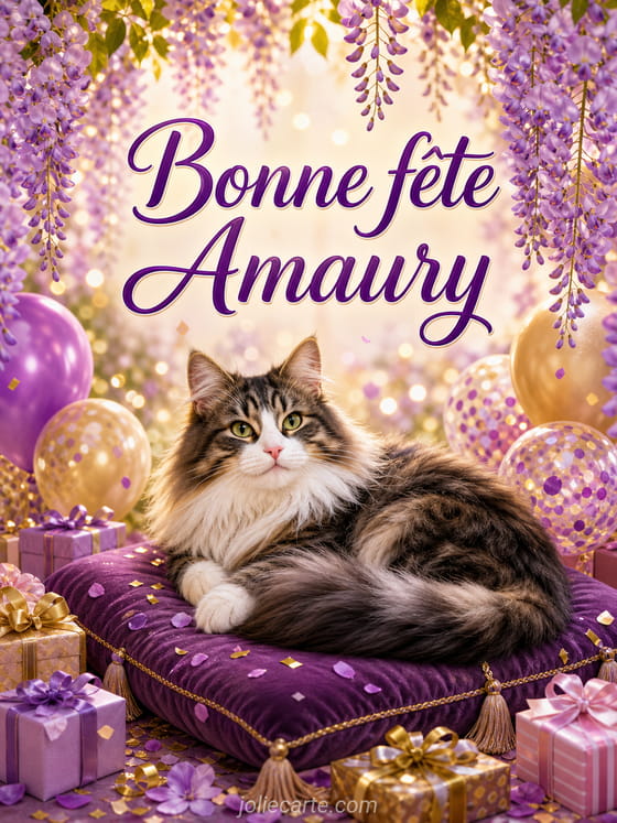 Carte bonne fĂȘte Amaury
