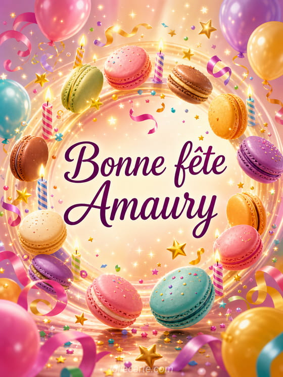 Carte bonne fĂȘte Amaury