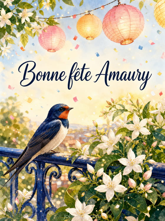 Carte bonne fĂȘte Amaury