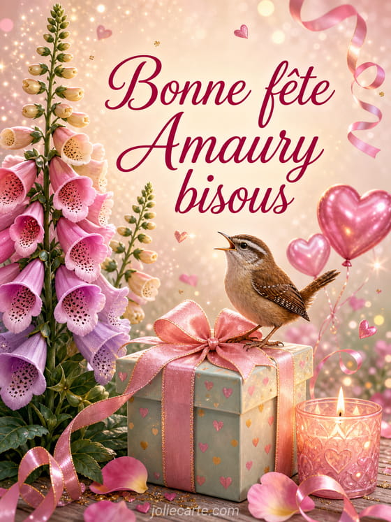 Carte bonne fĂȘte Amaury